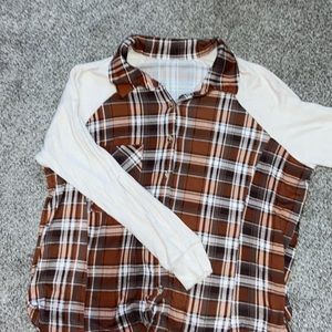 Fall plaid top